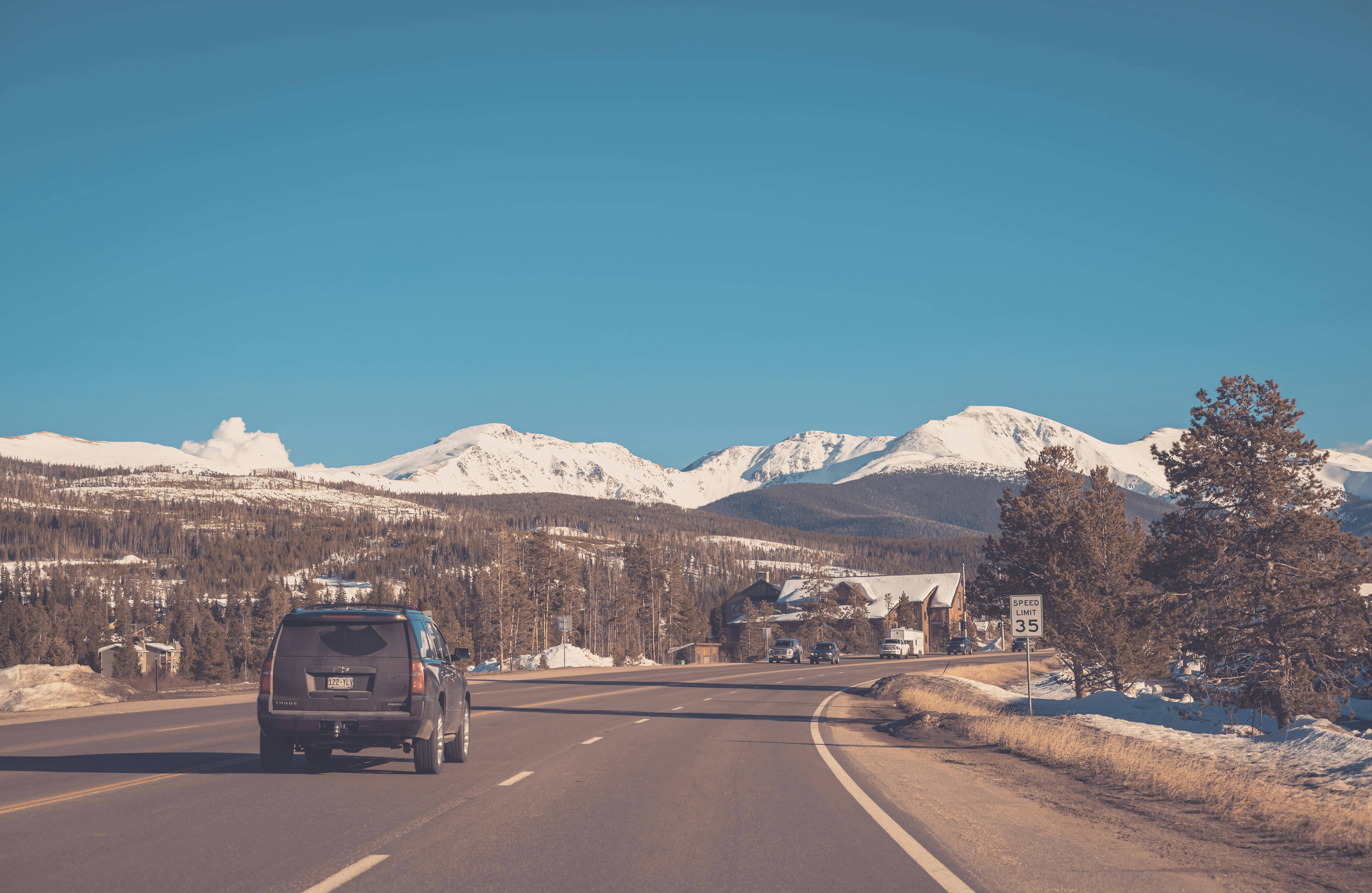 Road leading into the mountains